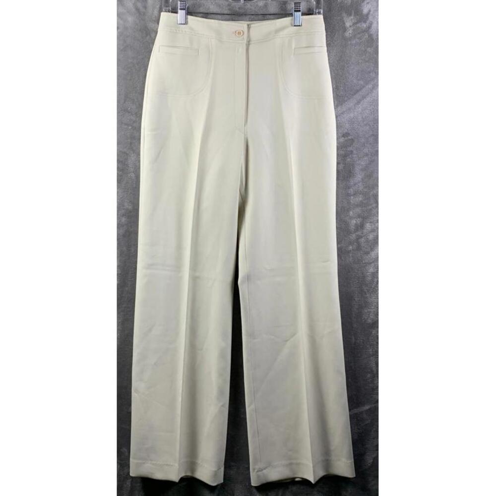 Vintage Women’s Sirotto Sport  Cream Dress Pants Sz. 10 (731)
